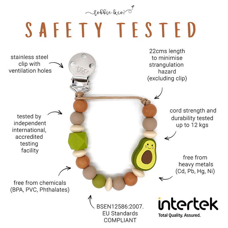 Muncher Pacifier Clip Blues Gift Alot