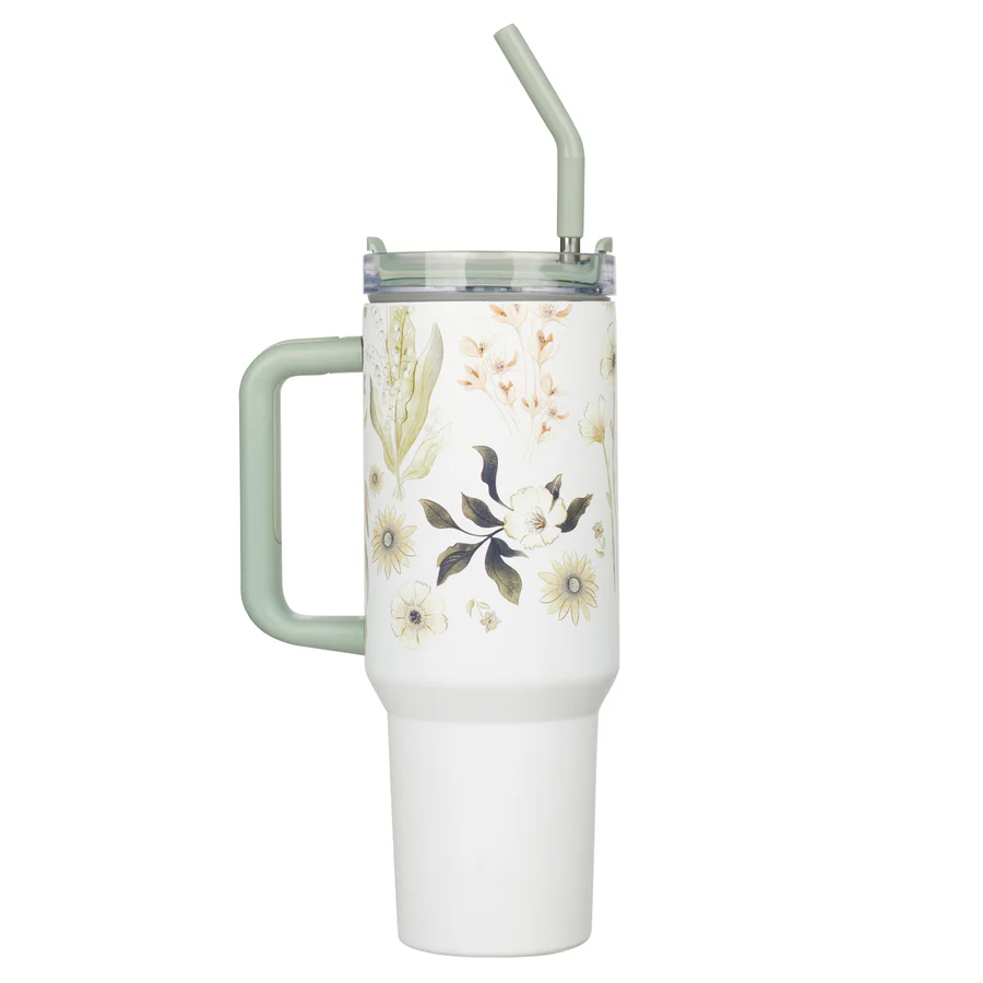 Large Stainless Steel Travel Mug - Be Still - Image 2