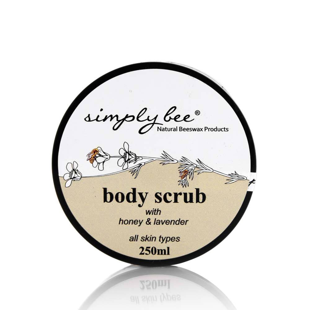 250ml Natural Body Scrub - Exfoliating Beeswax Skin Care