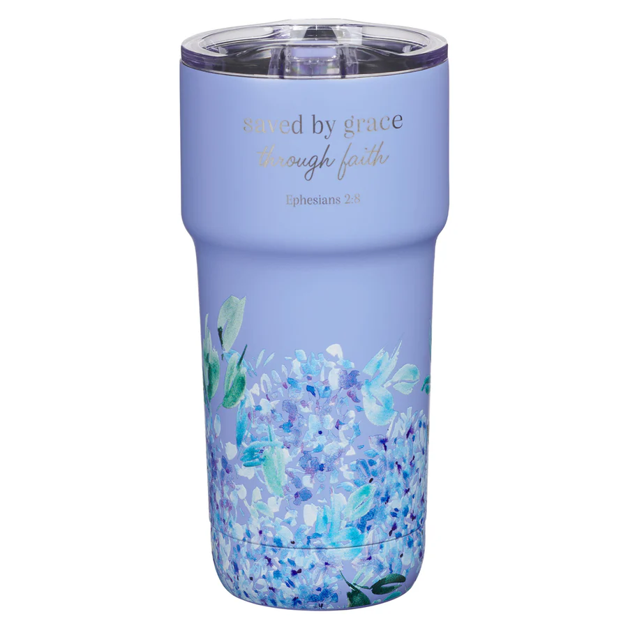 Stainless Steel Lavender Travel Mug – Ephesians 2:8