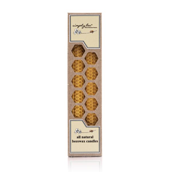 Long Beeswax Candles - 2 Pack