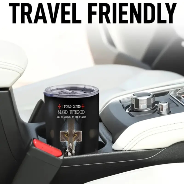 Stainless Steel Travel Mug - Warrior of God - Image 2