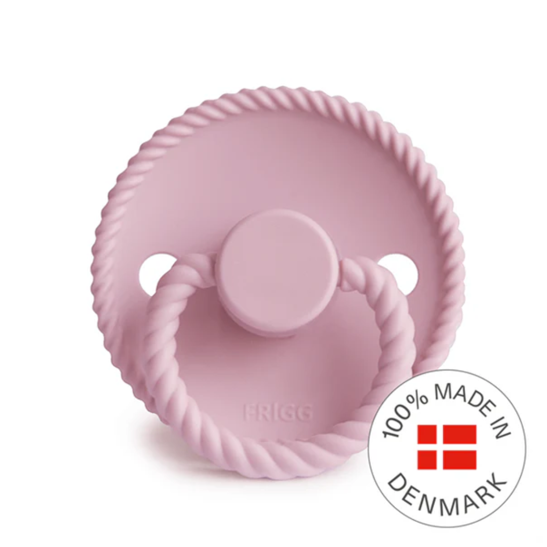 FRIGG Rope Silicone Pacifier - Baby Pink