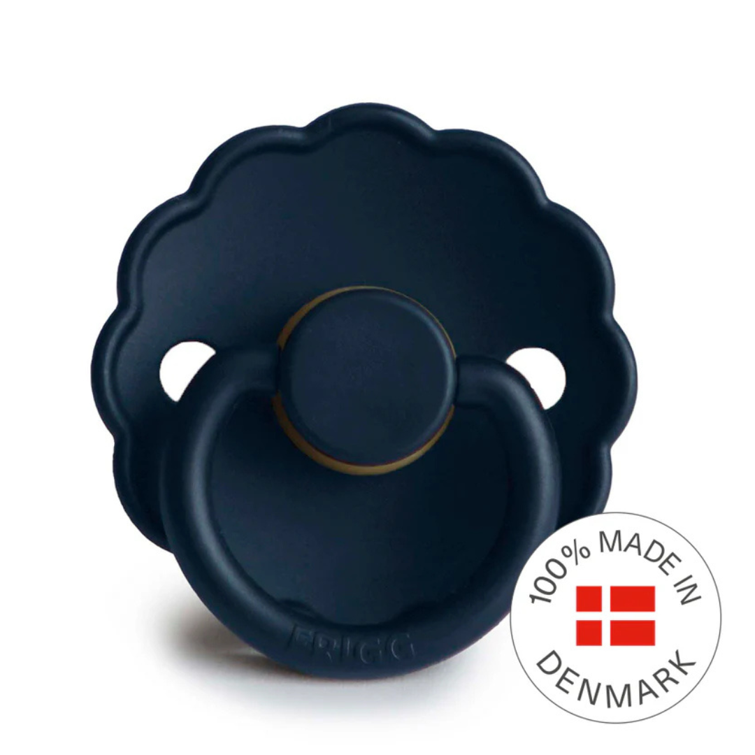 FRIGG Daisy Latex Pacifier - Dark Navy