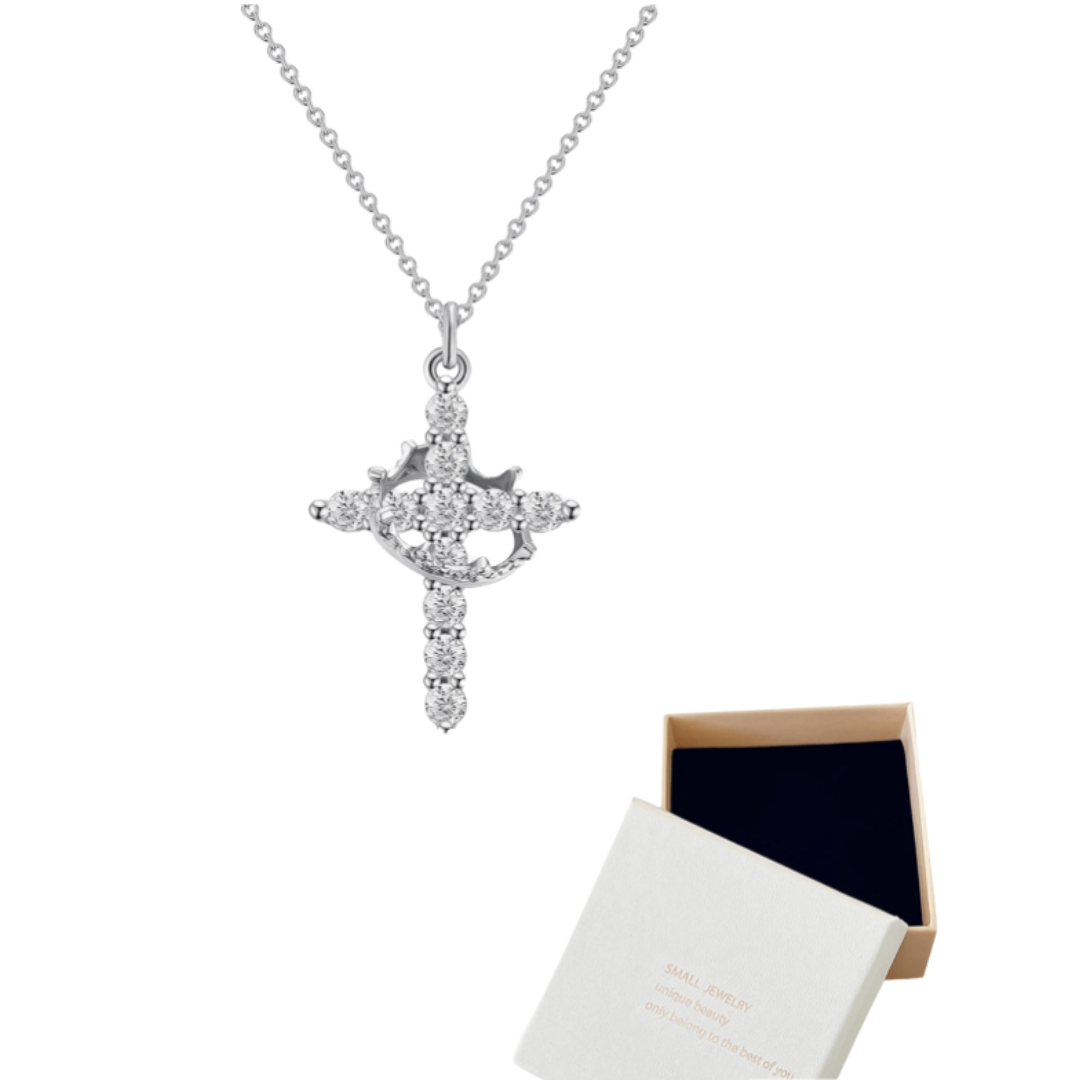 cross necklace women 925 sterling silver