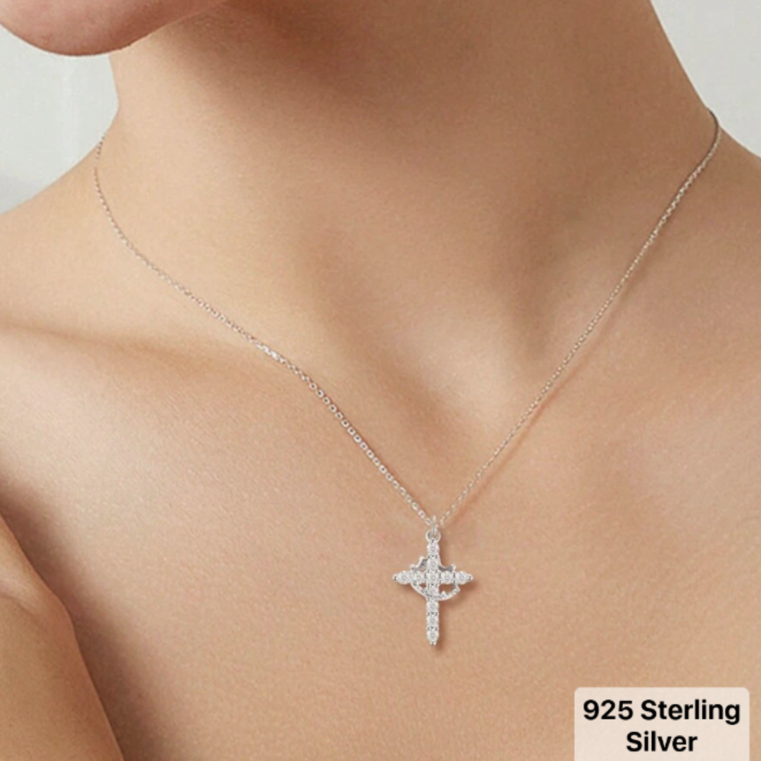Cross Necklace Women – 925 Sterling Silver Faith Jewelry - Image 2