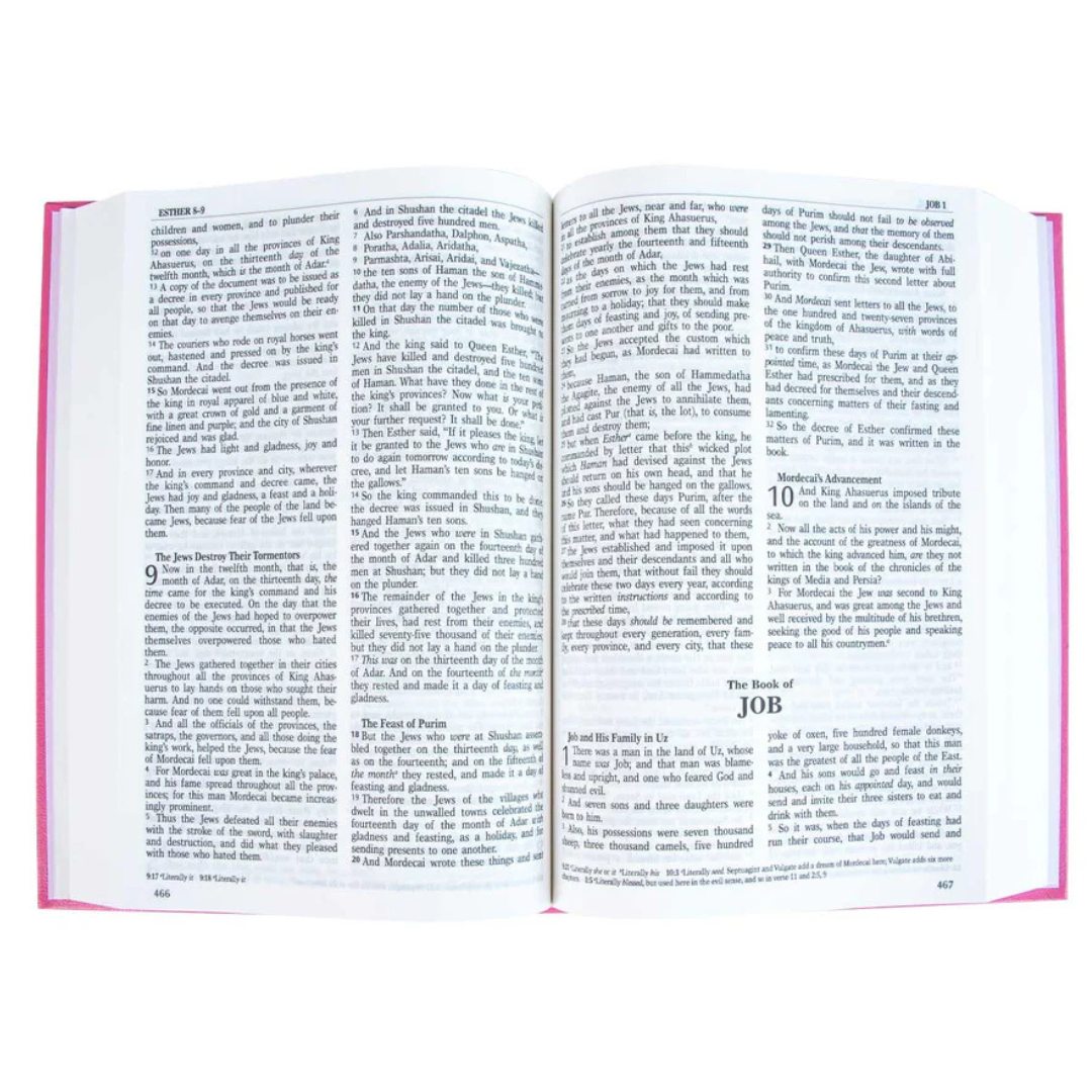 Hardcover NKJV Pink Bible - Image 6
