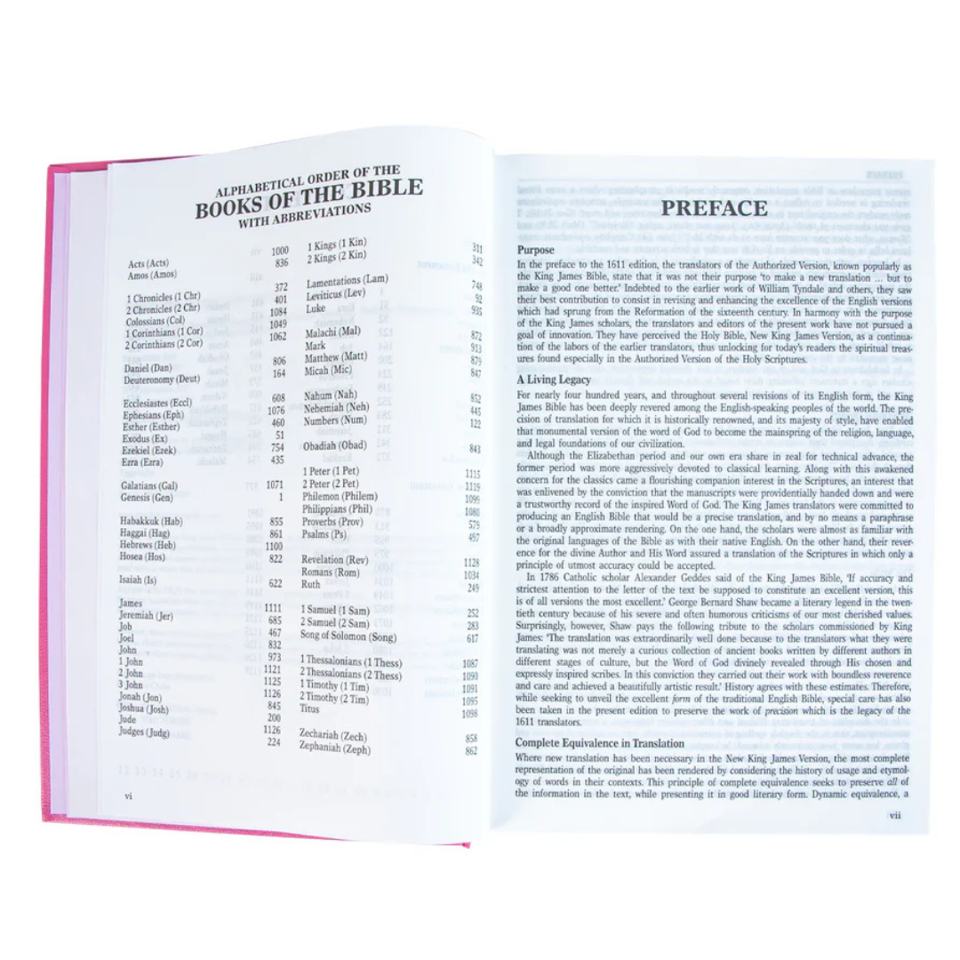 Hardcover NKJV Pink Bible - Image 4