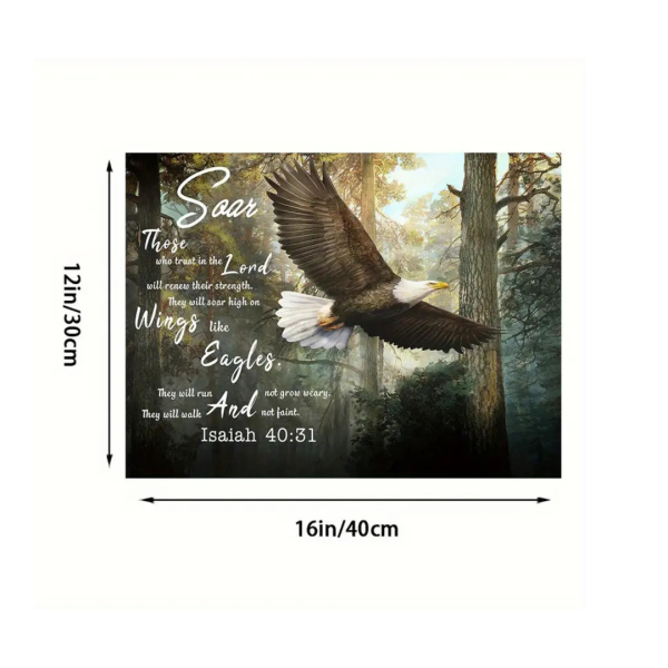 Eagle Canvas - Isaiah 40:31 - Image 2