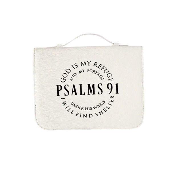 White Multifunctional Storage Bag - Psalm 91