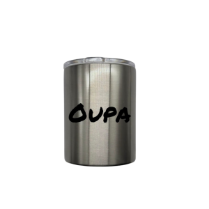 350ml Smooth Sips Silver Tumbler - Oupa