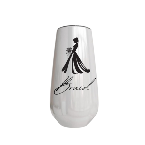 6oz Sip & Sparkle White Tumbler β Bruid