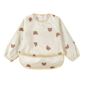 Fabric Sleeved Bib - Bears