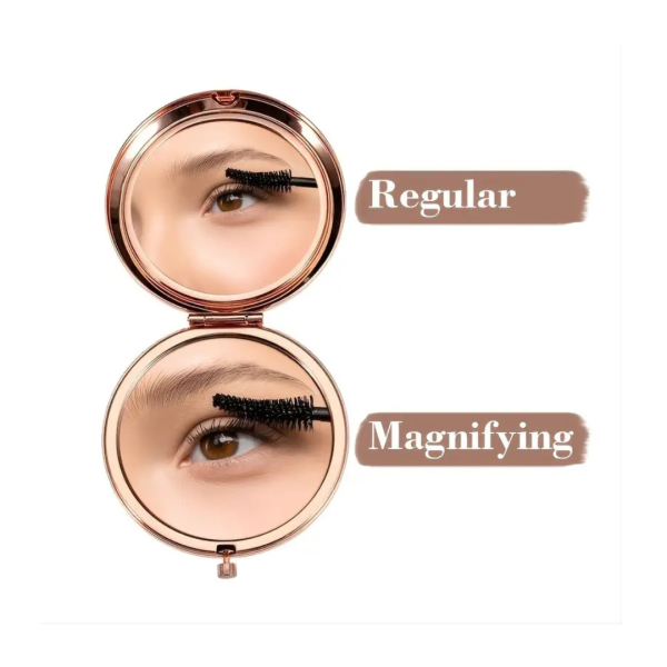 Compact Makeup Mirror - Rose Gold - Image 2