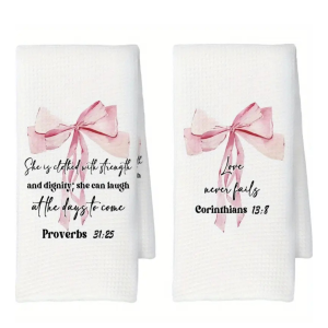 White Kitchen Towels - 2 Pcs