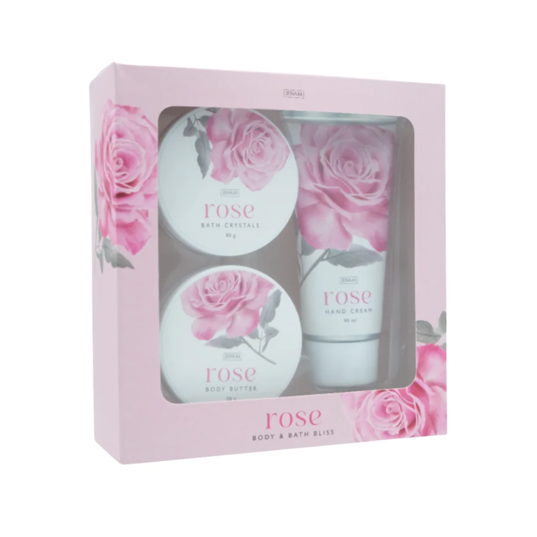 Rose Body Bath Bliss – 3 Piece Luxury Gift Set