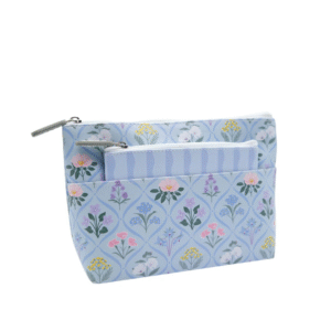 2Pc Floral Cosmetic Bag