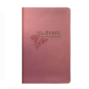 1933/1953 Vertaling Pienk Kunsleer Bybel