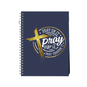 Navy Blue Bible Study Notebook - Pray
