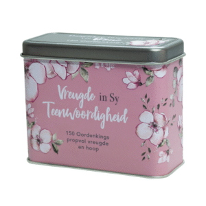 Vreugde In Sy Teenwoordigheid | Afrikaans Scripture Cards in Tin Set