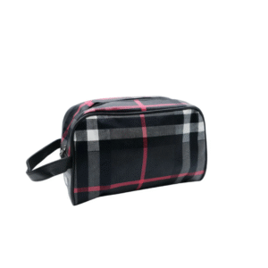 Gents Mock Tartan Wash Bag | Men’s Travel Toiletry & Grooming Organizer