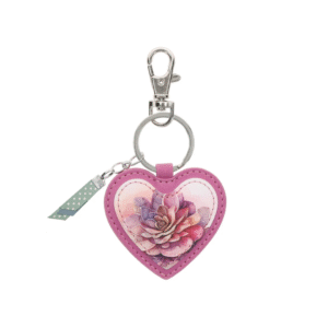 Afrikaans Faux Leather Key Ring | Vind Vreugde in die Here with Charm