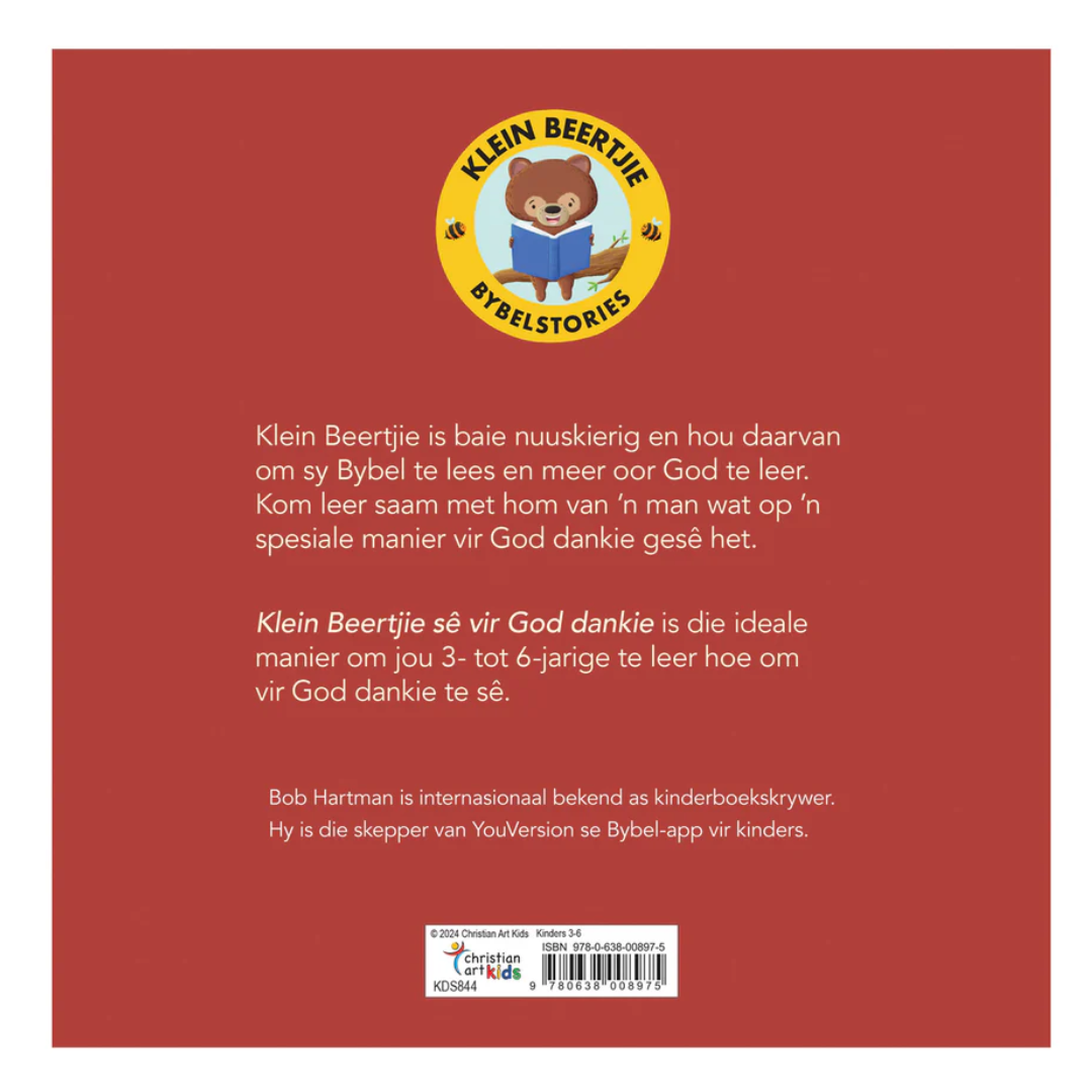Klein Beertjie Sê vir God Dankie Sagteband | Afrikaans Christian Kids Book - Image 3