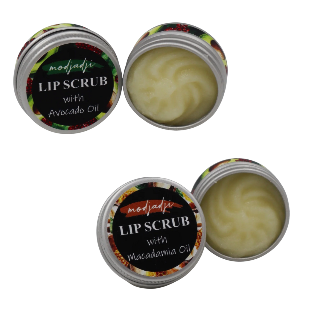 Modjadji Lip Scrub | Exfoliating Hydrating Lip Care in Tin Packaging