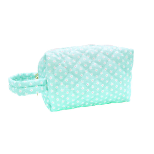 Mint Soft Quilt Cosmetic Bag – Quilted Cosbag for Travel & Daily Use