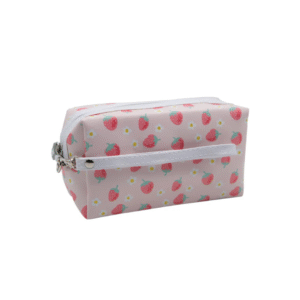 Strawberry Kisses Toiletry Bag – Cute Kids Shoulder Bag with Charm