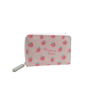 Strawberry Kids Wallet – Cute Fruit Print Coin Purse & Accessory for Girls
