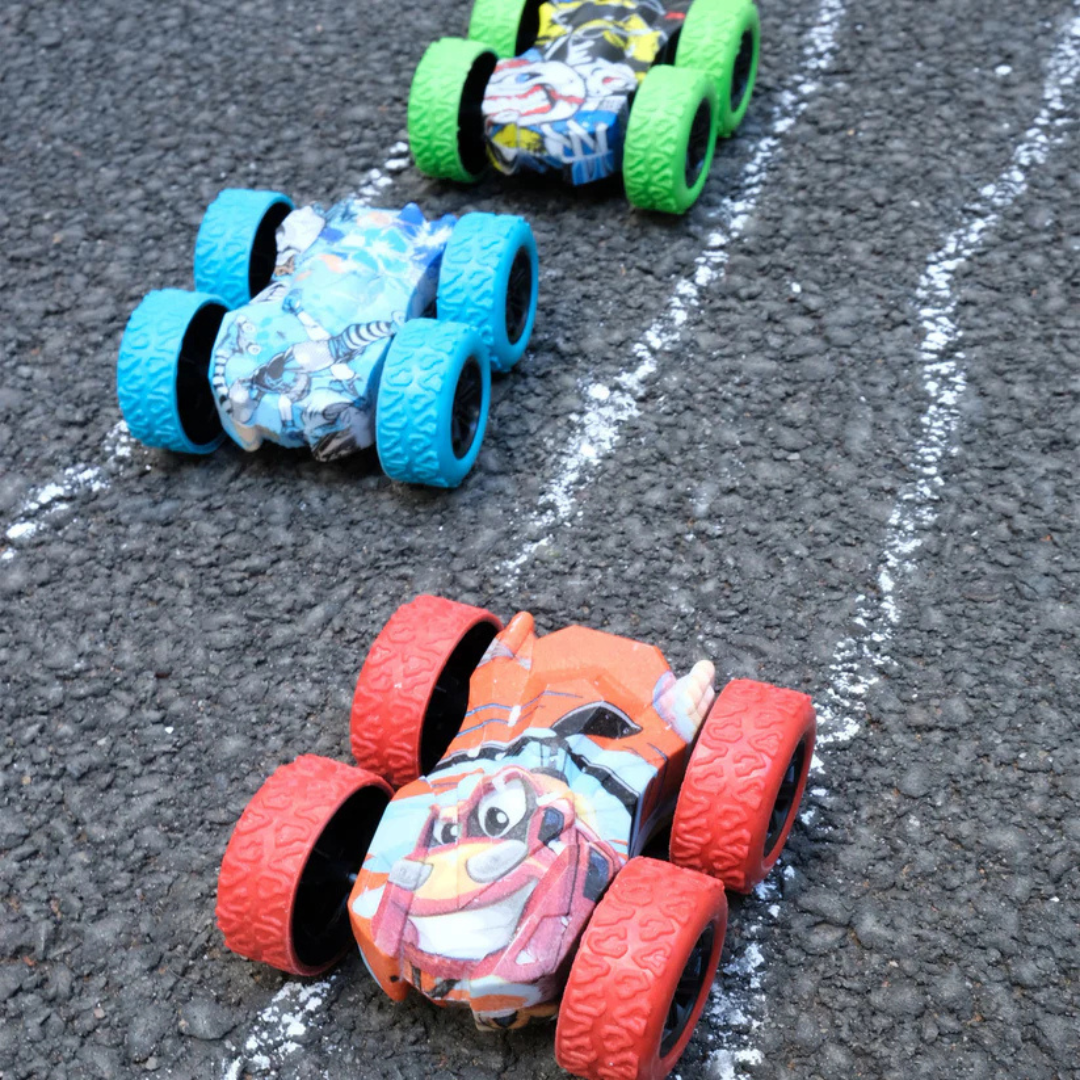 Double Sided Stunt Car Toys – Kids Mini Flip Racing Cars Gift Pack - Image 2