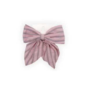 Pink Stripe Hair Bow – Cute Toddler & Kids Hair Accessory for Girls