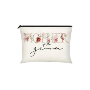 Mother of the Groom Cosmetic Bag – Elegant Wedding Makeup Pouch