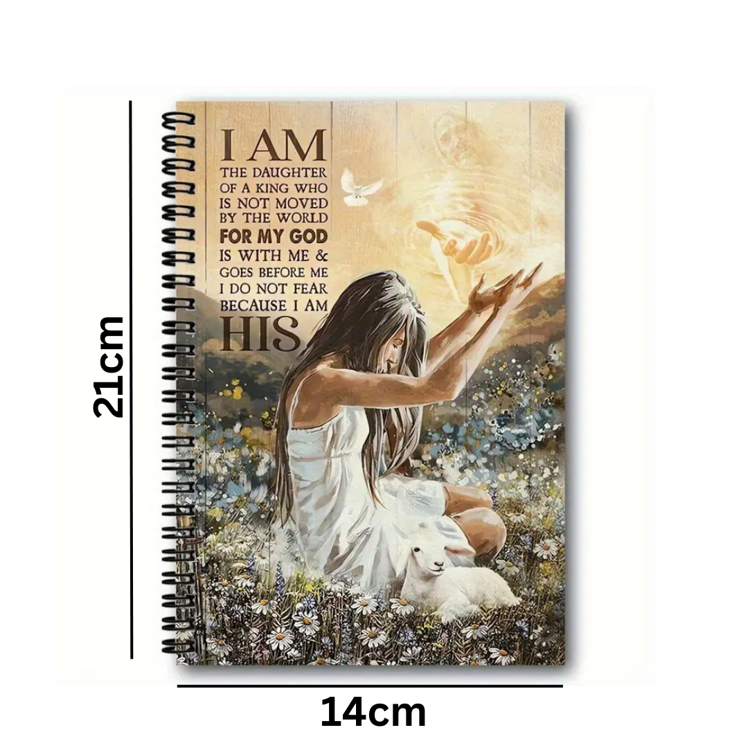 Inspirational Spiral Notebook Journal – I Am the Daughter of a King - Image 2