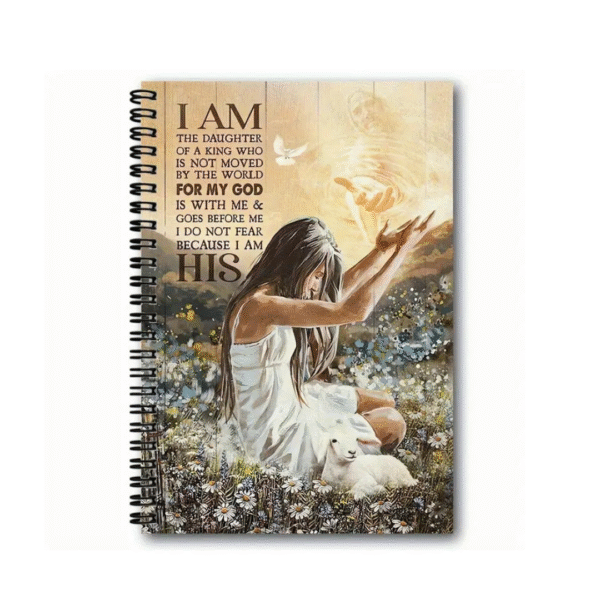 Inspirational Spiral Notebook Journal – I Am the Daughter of a King