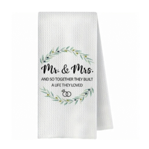Mr and Mrs Kitchen Towel Set | Wedding Gift & Home Décor Essentials