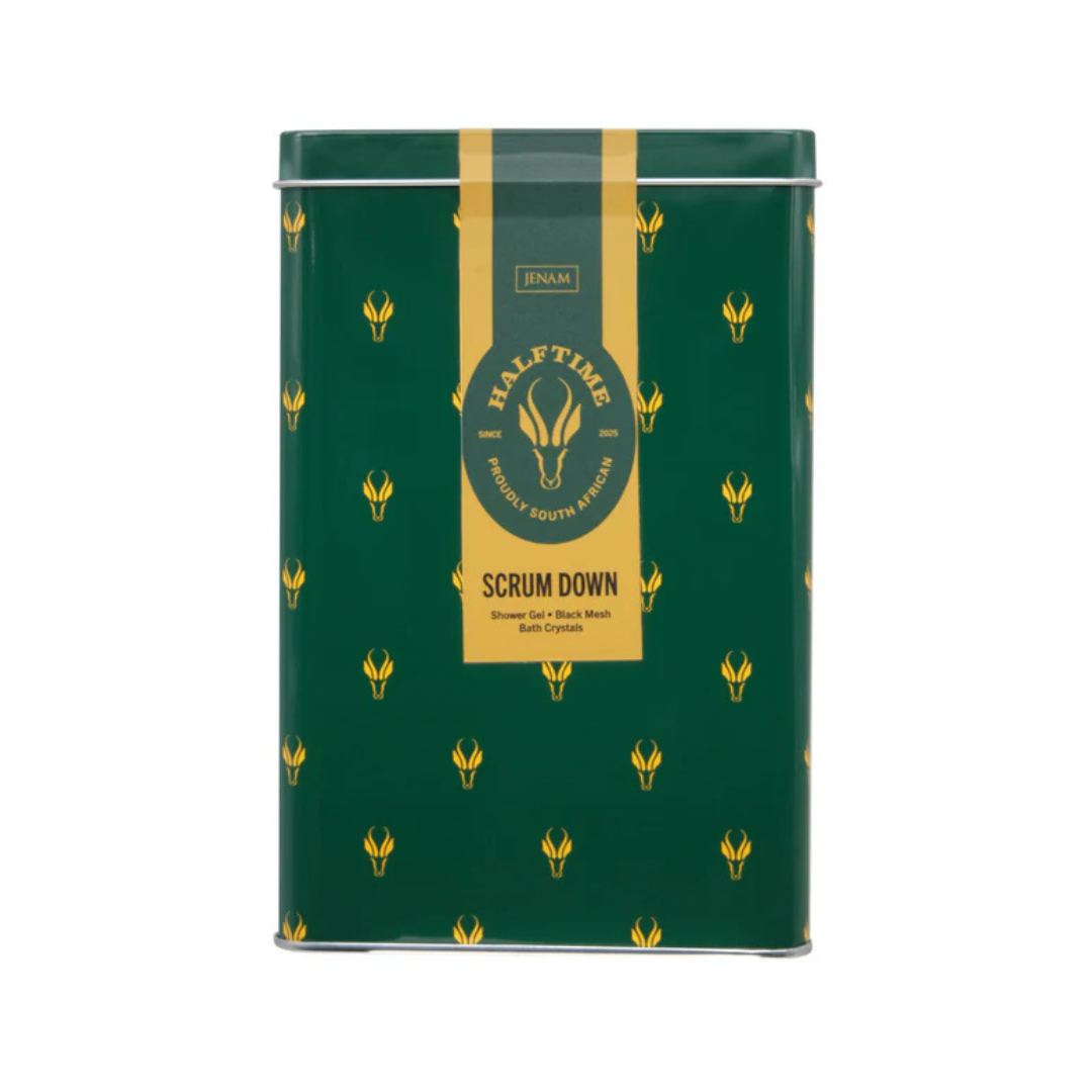 Rugby Themed Bath Gift Set – Shower Gel, Bath Crystals & Mesh Sponge