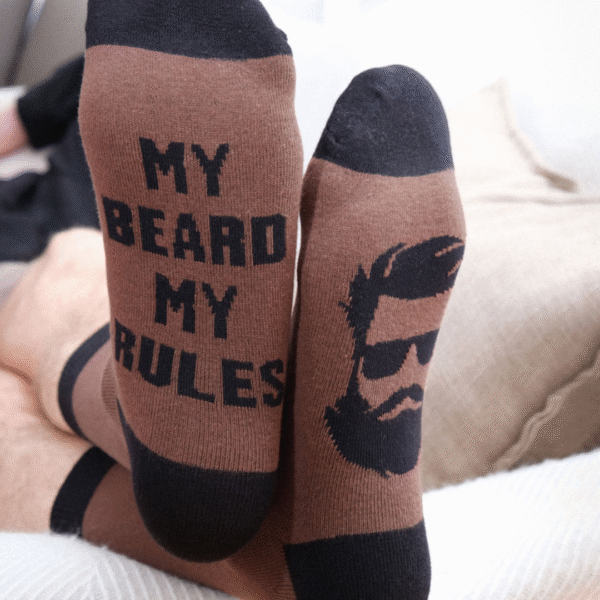 Novelty Socks for Men – My Beard My Rules Funny Beard Gift Socks - Image 2
