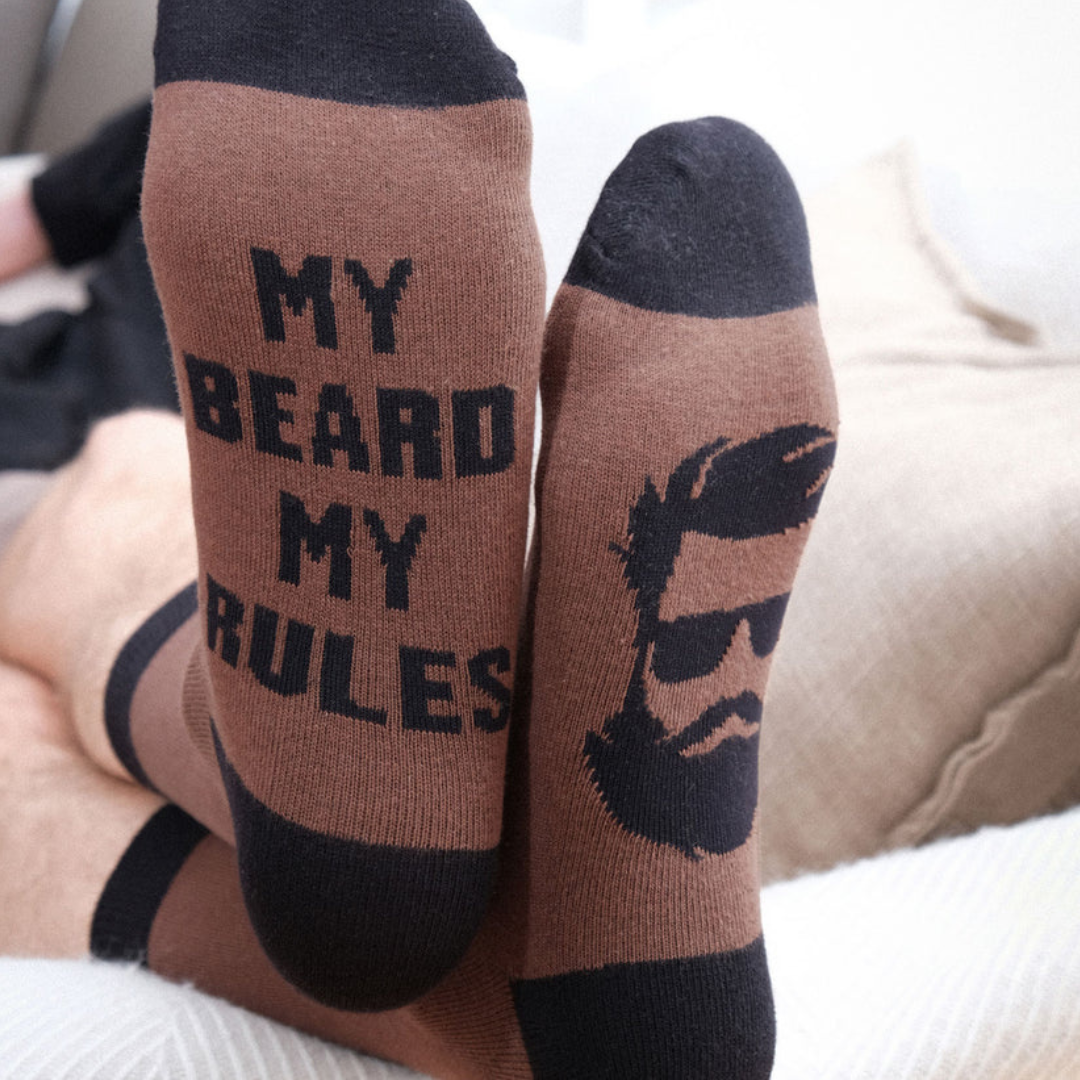 Novelty Socks for Men – My Beard My Rules Funny Beard Gift Socks - Image 2