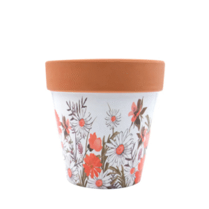 Floral Medium Pot Plant Holder – Stylish Indoor & Outdoor Planter