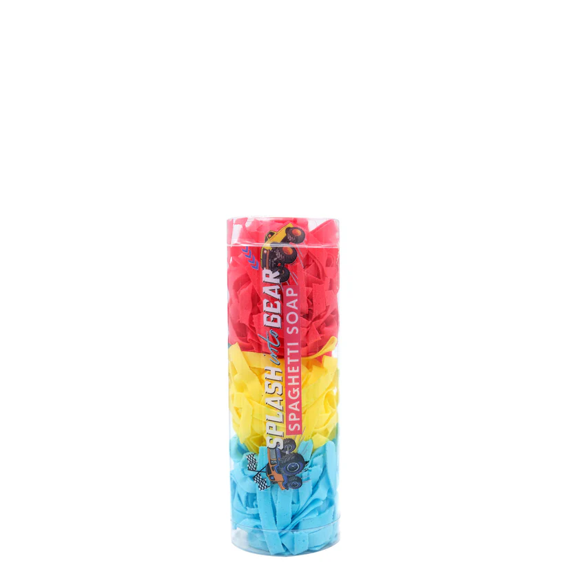 Splash Auto Gear Spaghetti Soap – Fun Kids Bath Soap Strips Gift Tube