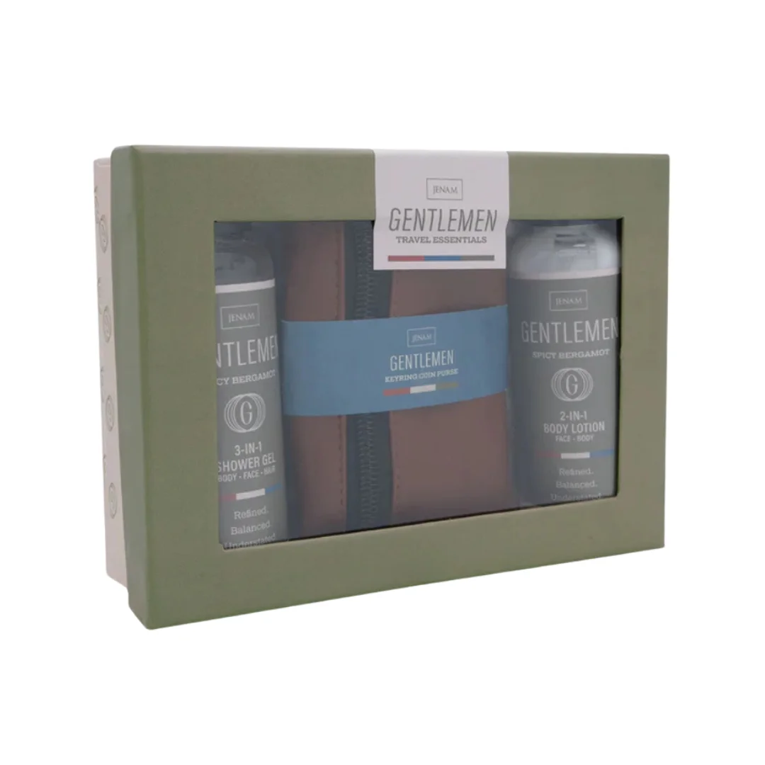 Men’s Travel Essentials – Spicy Bergamot Grooming Gift Set (3Pc)