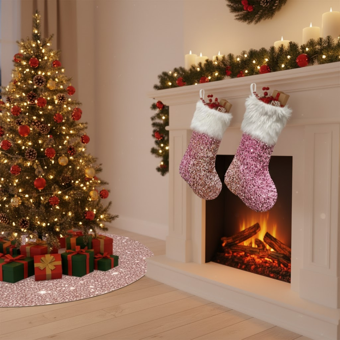 Sequins Christmas Stocking - Image 3