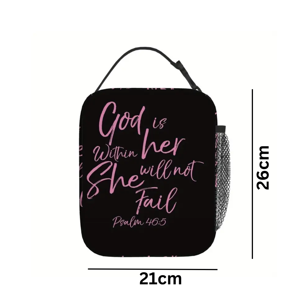 Thermal Tote Bag - Psalm 46:5 - Image 3