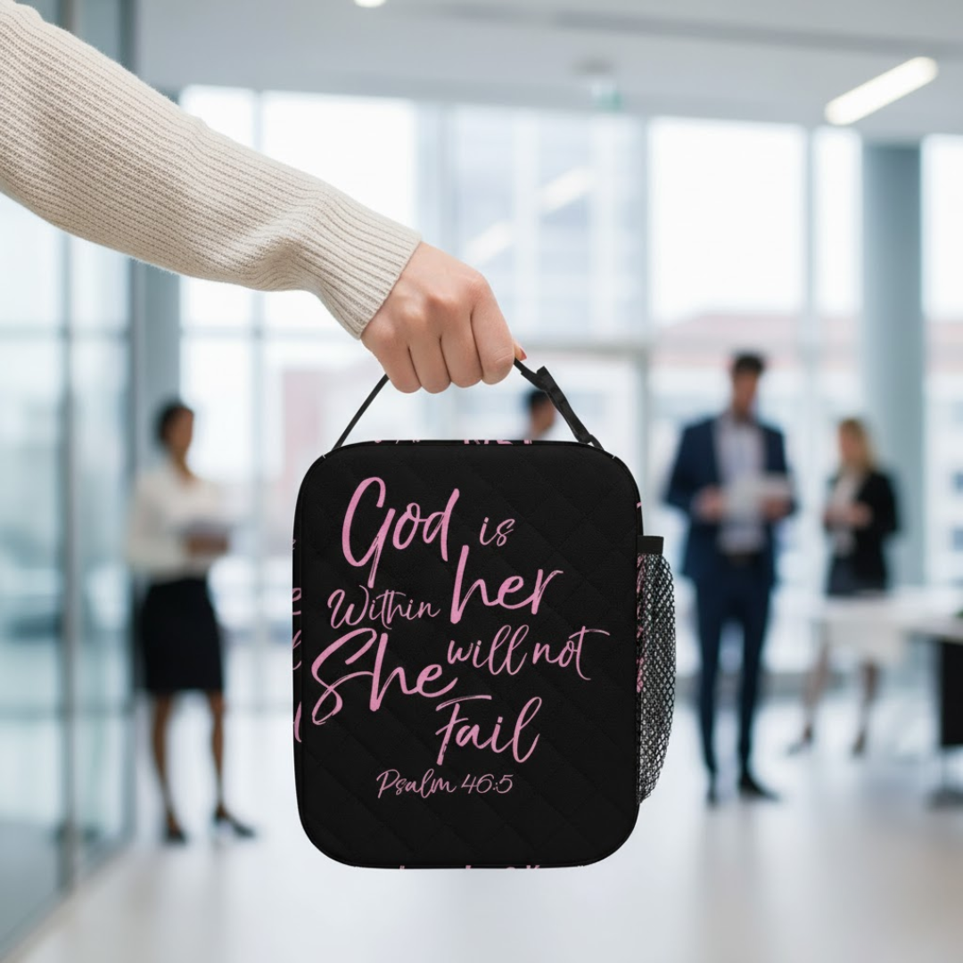 Thermal Tote Bag - Psalm 46:5 - Image 2