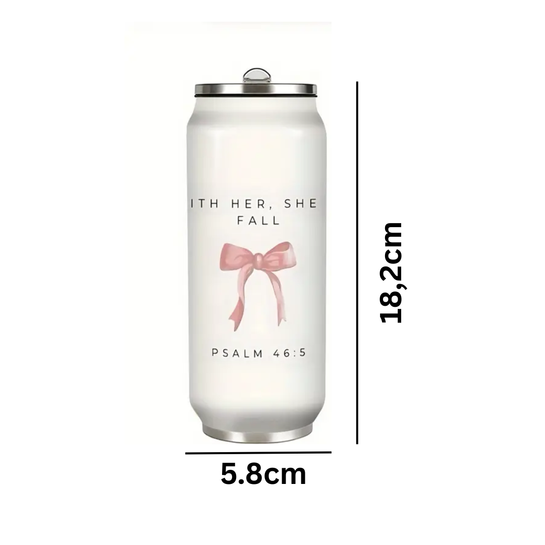 Stainless Steel Can Bottle - Psalm 46:5 - Image 3