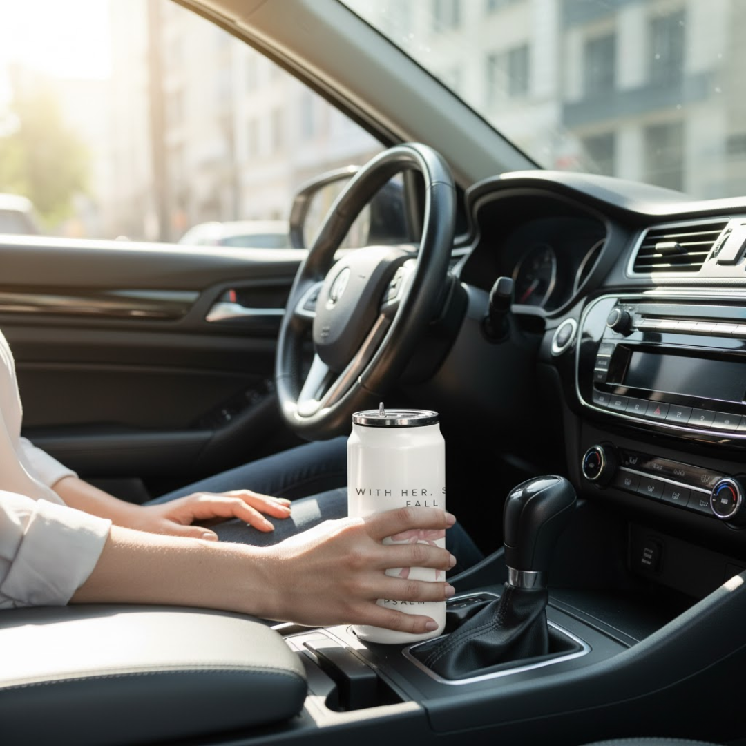 Stainless Steel Can Bottle - Psalm 46:5 - Image 2