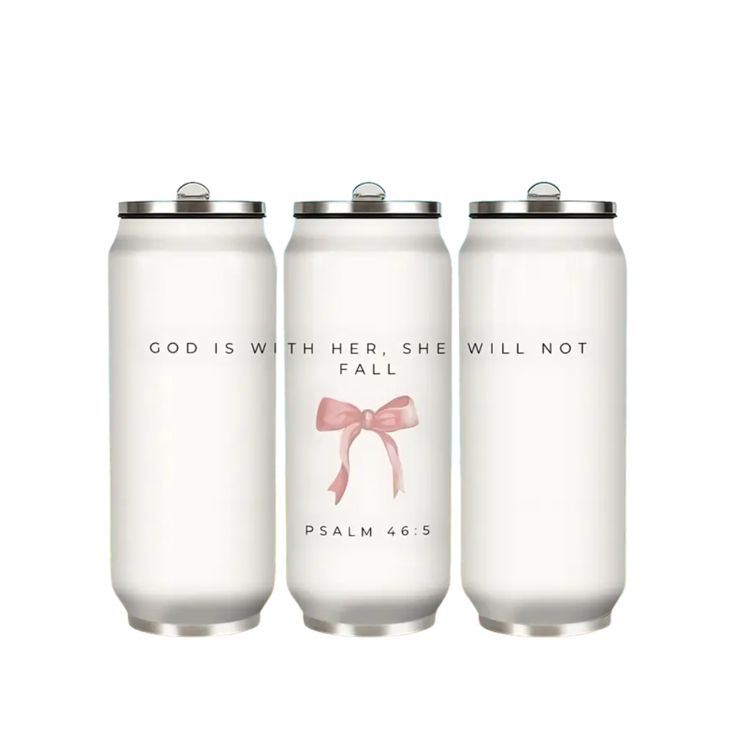 Stainless Steel Can Bottle - Psalm 46:5 - Image 4