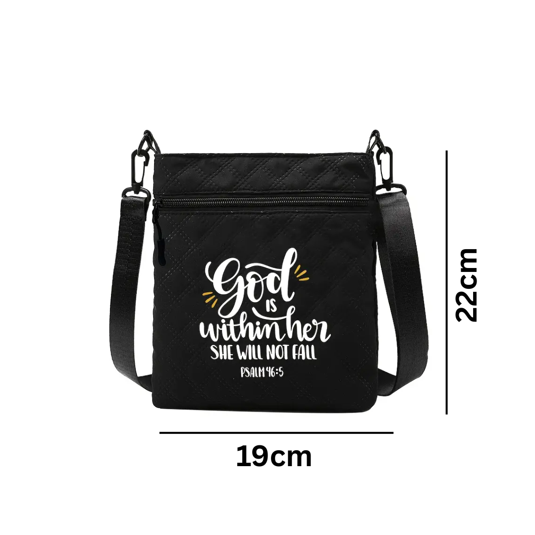 Women's Crossbody Sling Bag - Psalm 23:4 - Image 2